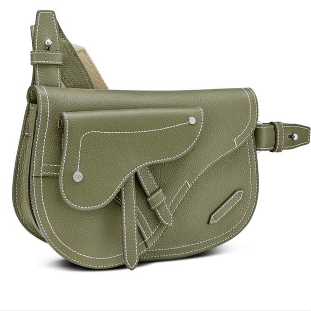 Dior Saddle Leather Pouch (Authentic)